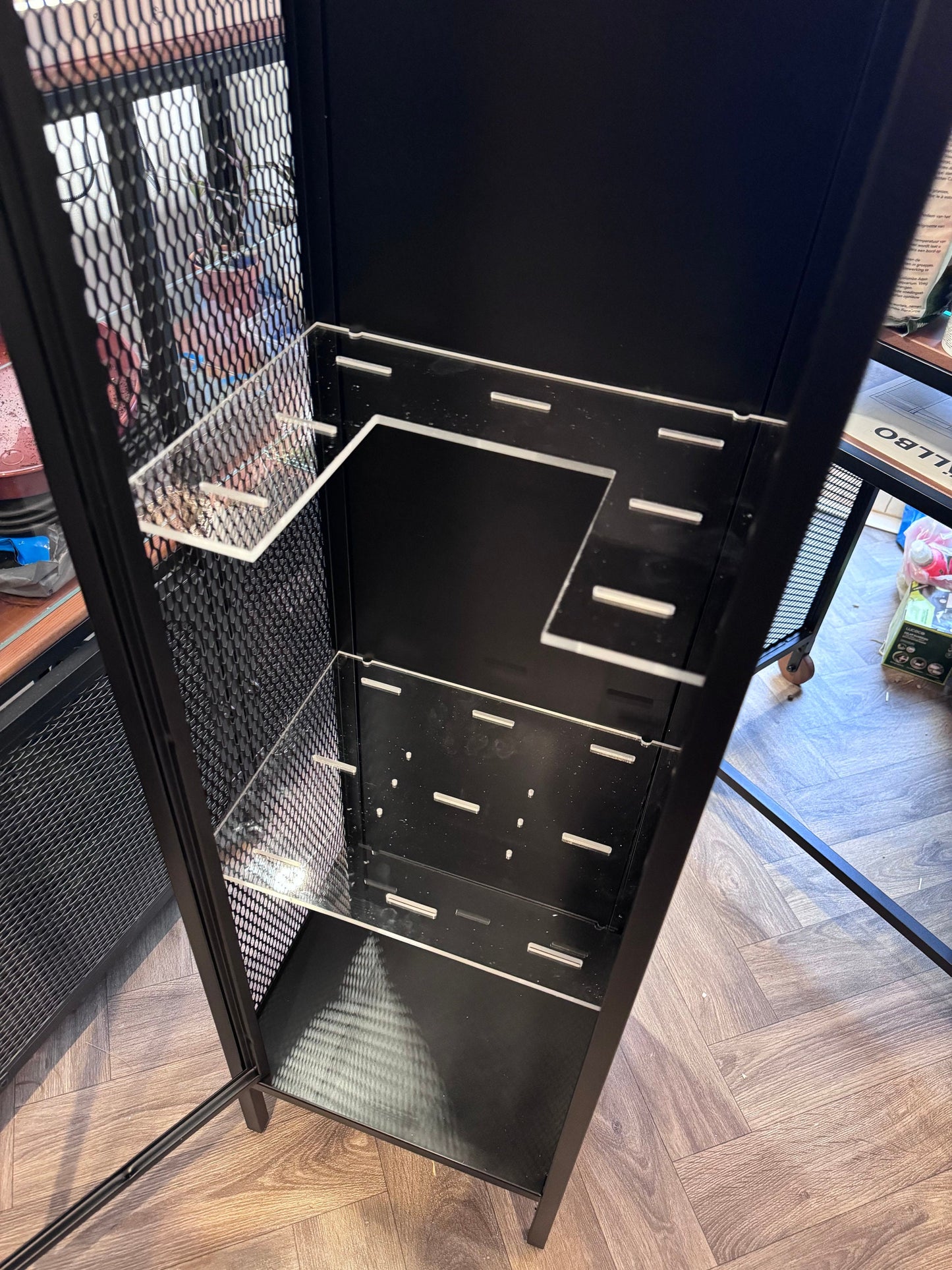 Baggebo Tall Acrylic Shelves - Ikea Greenhouse Plant Cabinet UK