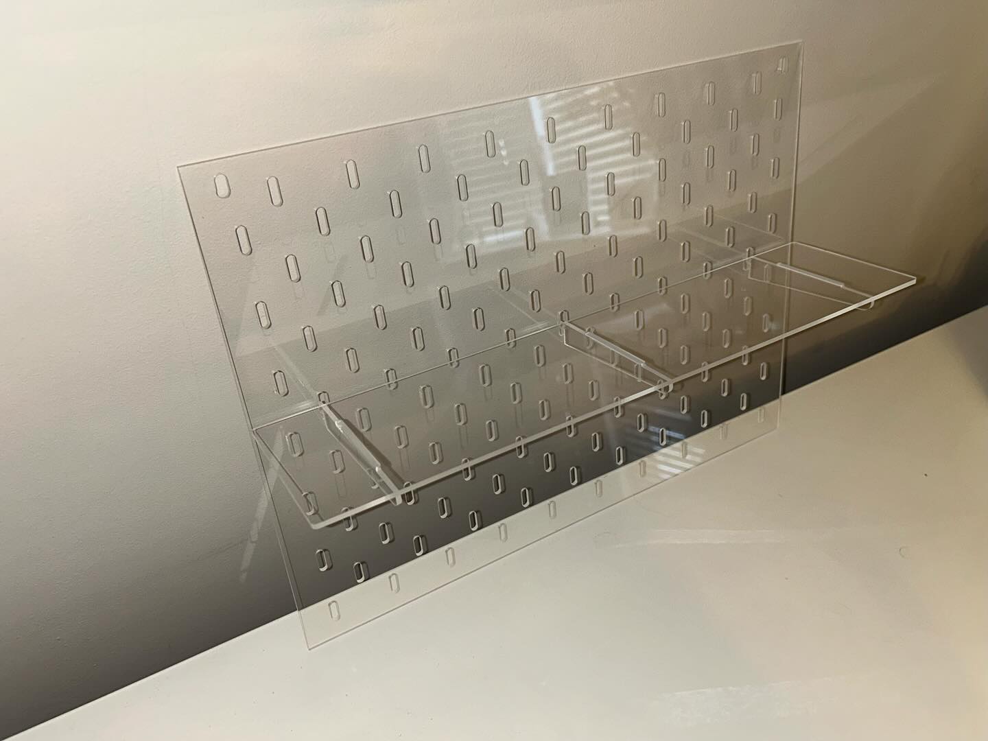 Akerbar Small Acrylic Pegboard - Ikea Greenhouse Plant Cabinet UK
