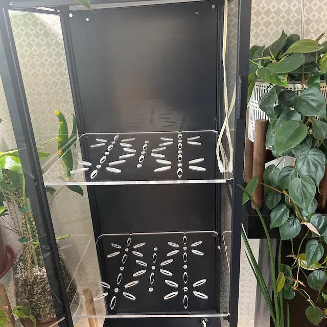 Milsbo Tall Acrylic Shelves - Ikea Greenhouse Plant Cabinet UK